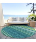 Addison Chantille ACN979-Teal 8 ft. X 8 ft. Round Rug