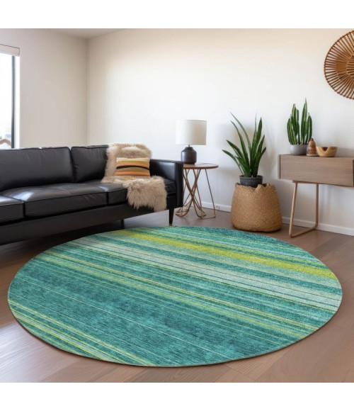 Addison Chantille ACN979-Teal 8 ft. X 8 ft. Round Rug