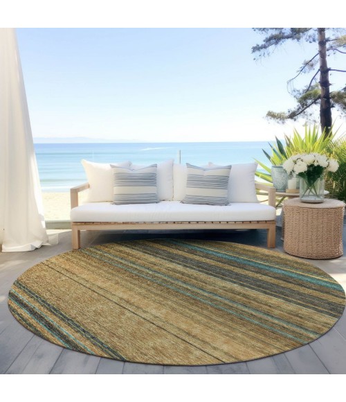 Addison Chantille ACN979-Wheat 8 ft. X 8 ft. Round Rug