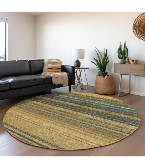 Addison Chantille ACN979-Wheat 8 ft. X 8 ft. Round Rug