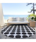Addison Chantille ACN980-Black 8 ft. X 8 ft. Round Rug