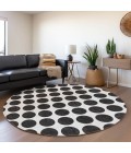 Addison Chantille ACN980-Black 8 ft. X 8 ft. Round Rug
