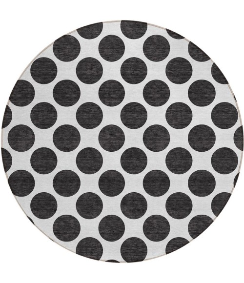 Addison Chantille ACN980-Black 8 ft. X 8 ft. Round Rug