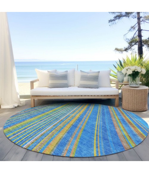 Addison Chantille ACN981-Denim 8 ft. X 8 ft. Round Rug
