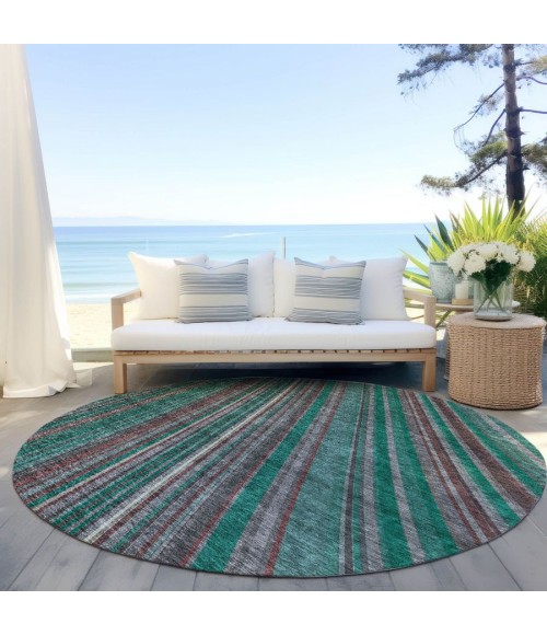Addison Chantille ACN981-Emerald 8 ft. X 8 ft. Round Rug
