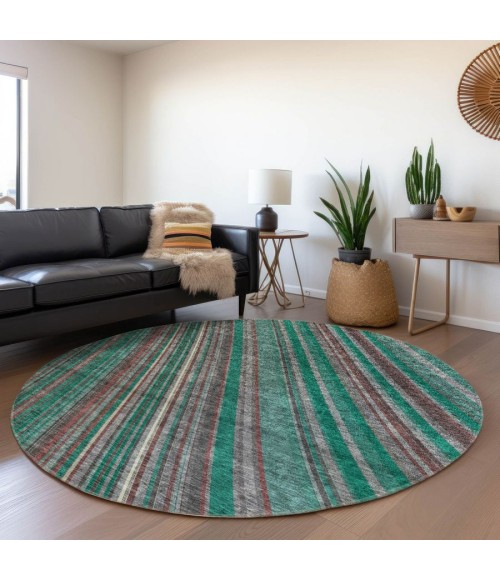 Addison Chantille ACN981-Emerald 8 ft. X 8 ft. Round Rug
