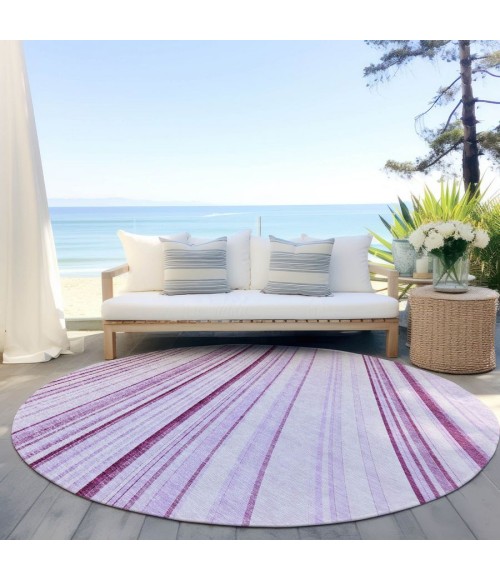 Addison Chantille ACN981-Lavender 8 ft. X 8 ft. Round Rug