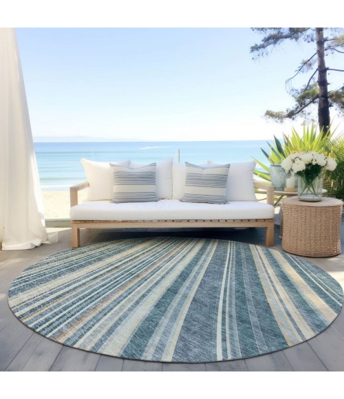 Addison Chantille ACN981-Sky 8 ft. X 8 ft. Round Rug