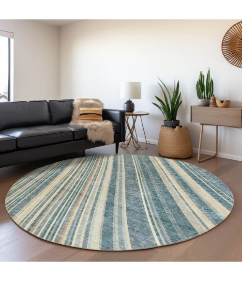 Addison Chantille ACN981-Sky 8 ft. X 8 ft. Round Rug