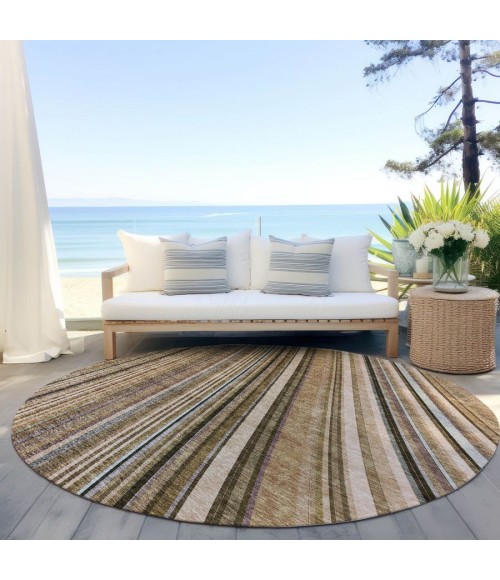 Addison Chantille ACN981-Taupe 8 ft. X 8 ft. Round Rug