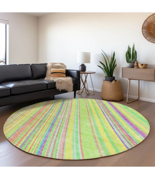 Addison Chantille ACN981-Yellow 8 ft. X 8 ft. Round Rug