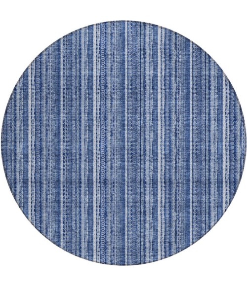 Addison Chantille ACN982-Denim 8 ft. X 8 ft. Round Rug