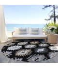 Addison Chantille ACN983-Black 8 ft. X 8 ft. Round Rug