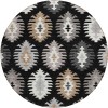 Addison Chantille ACN983-Black 8 ft. X 8 ft. Round Rug