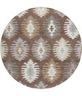 Addison Chantille ACN983-Brown 8 ft. X 8 ft. Round Rug