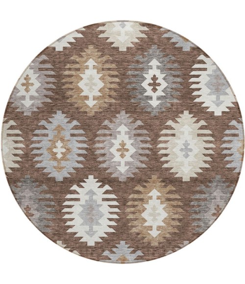 Addison Chantille ACN983-Brown 8 ft. X 8 ft. Round Rug