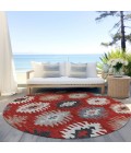 Addison Chantille ACN983-Red 8 ft. X 8 ft. Round Rug