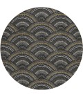 Addison Chantille ACN984-Black 8 ft. X 8 ft. Round Rug