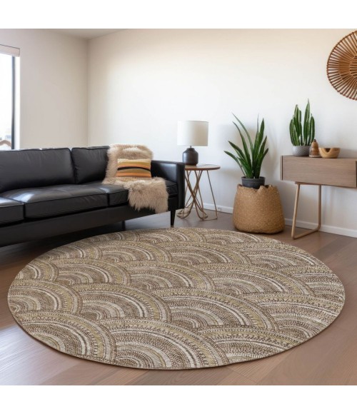 Addison Chantille ACN984-Brown 8 ft. X 8 ft. Round Rug