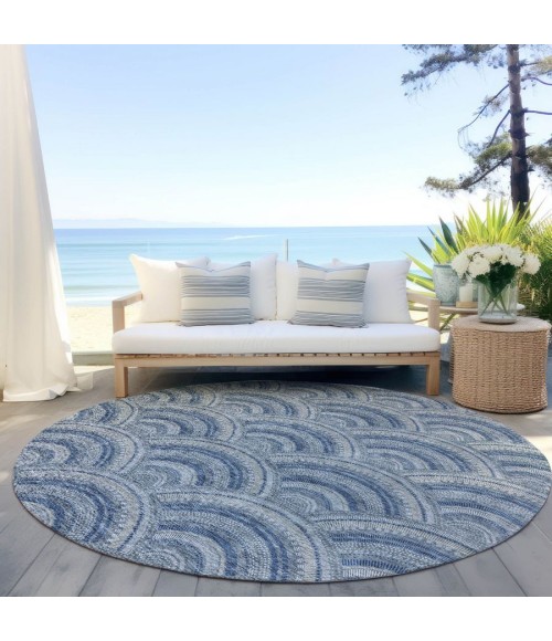 Addison Chantille ACN984-Denim 8 ft. X 8 ft. Round Rug
