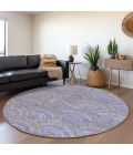 Addison Chantille ACN984-Lavender 8 ft. X 8 ft. Round Rug