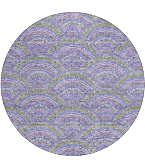 Addison Chantille ACN984-Lavender 8 ft. X 8 ft. Round Rug