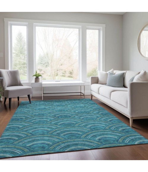 Addison Chantille Rug ACN984-Teal 10 ft. X 14 ft. Rectangle - Rugs Town Addison Chantille ACN984-Teal 10 ft. X 14 ft. Rectangle Rug