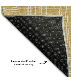 Addison Mayfield Gold AMF1045 - 8ft. Round Rug