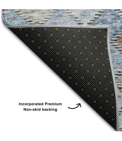 Addison Mayfield Blue AMF1081 - 8ft. Round Rug