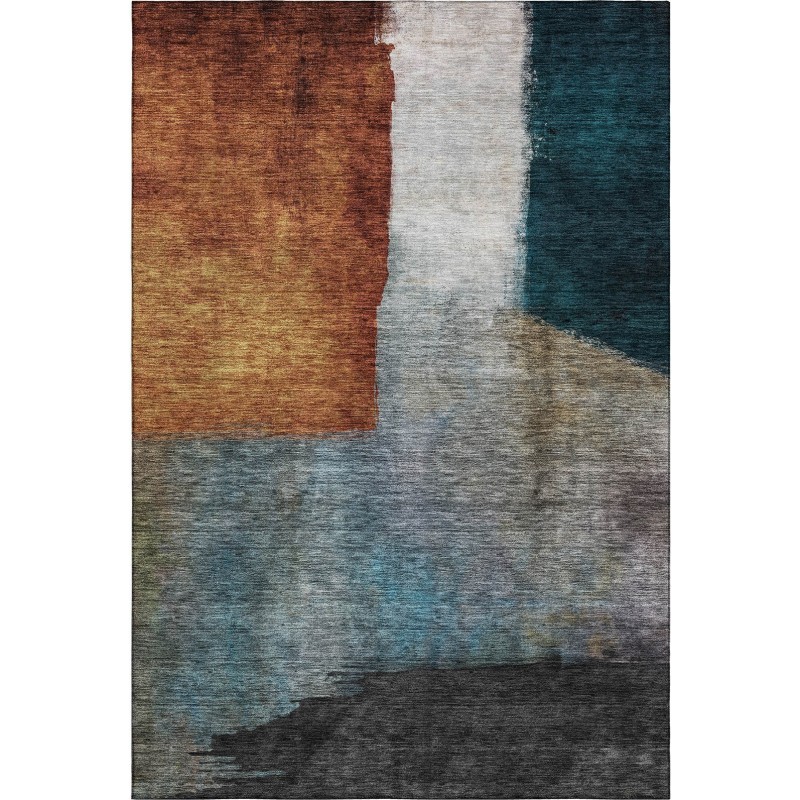 Addison Mayfield Orange AMF1100 - 8ft. Round Rug