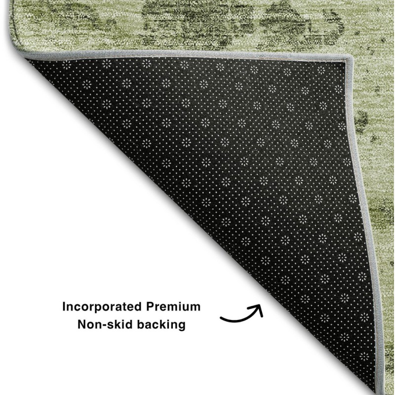 Addison Mayfield Green AMF769 - 8ft. Round Rug