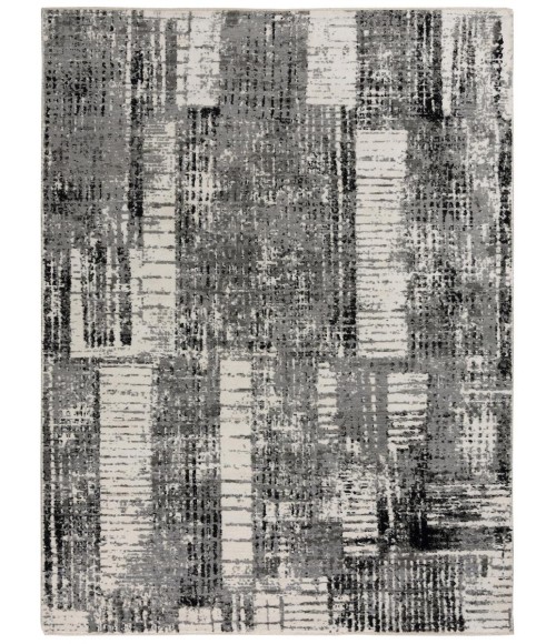 Rugs Town Aurora Grey/ Black 005115 10 ft. X 13 ft. Rectangle Rug