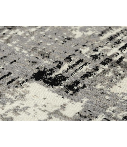 Rugs Town Aurora Grey/ Black 005115 10 ft. X 13 ft. Rectangle Rug