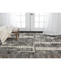 Rugs Town Aurora Grey/ Black 005115 10 ft. X 13 ft. Rectangle Rug