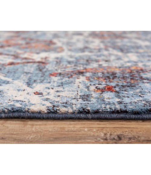 Rugs Town Infinity Blue/ Beige Rug 008105 5 ft. X 8 ft. Rectangle - Rugs Town Rugs Town Infinity Blue/ Beige 008105 5 ft. X 8 ft. Rectangle Rug