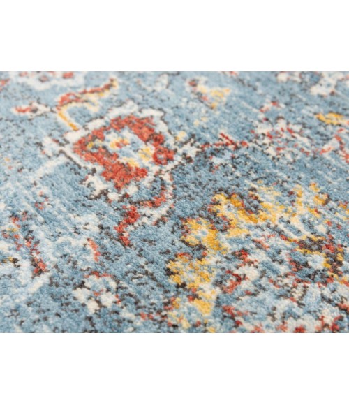 Rugs Town Infinity Blue/ Beige Rug 008106 5 ft. X 8 ft. Rectangle - Rugs Town Rugs Town Infinity Blue/ Beige 008106 5 ft. X 8 ft. Rectangle Rug