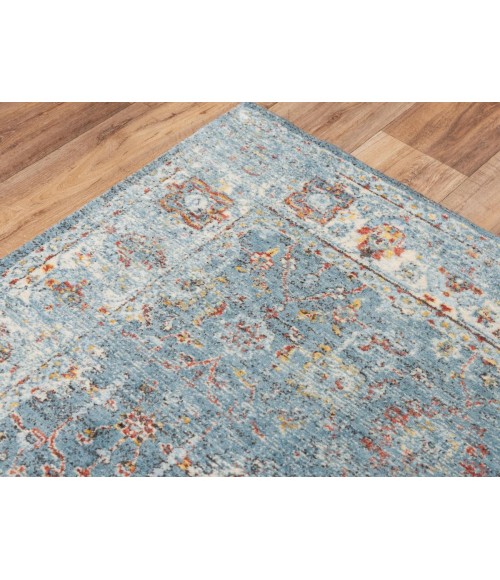 Rugs Town Infinity Blue/ Beige Rug 008106 5 ft. X 8 ft. Rectangle - Rugs Town Rugs Town Infinity Blue/ Beige 008106 5 ft. X 8 ft. Rectangle Rug