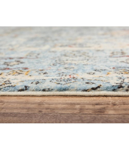 Rugs Town Infinity Blue/ Beige Rug 008107 5 ft. X 8 ft. Rectangle - Rugs Town Rugs Town Infinity Blue/ Beige 008107 5 ft. X 8 ft. Rectangle Rug