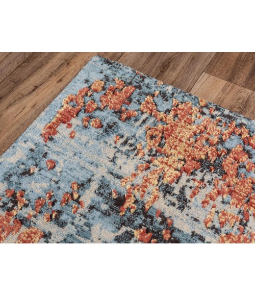 Rugs Town Alure Blue Rug 009101 5 ft. X 8 ft. Rectangle - Rugs Town Rugs Town Alure Blue 009101 5 ft. X 8 ft. Rectangle Rug