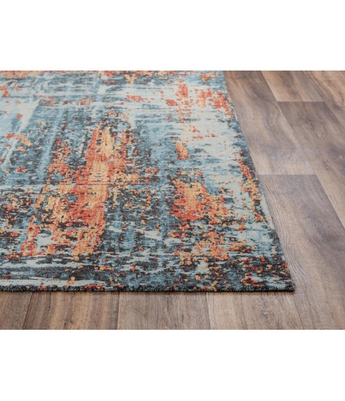 Rugs Town Alure Blue Rug 009101 5 ft. X 8 ft. Rectangle - Rugs Town Rugs Town Alure Blue 009101 5 ft. X 8 ft. Rectangle Rug