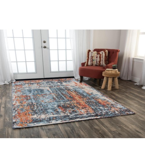 Rugs Town Alure Blue Rug 009101 5 ft. X 8 ft. Rectangle - Rugs Town Rugs Town Alure Blue 009101 5 ft. X 8 ft. Rectangle Rug