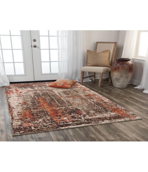 Rugs Town Alure Brown Rug 009102 5 ft. X 8 ft. Rectangle - Rugs Town Rugs Town Alure Brown 009102 5 ft. X 8 ft. Rectangle Rug