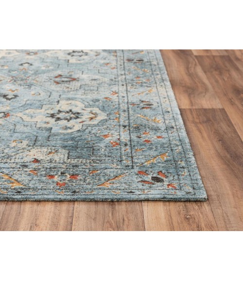 Rugs Town Alure Blue Rug 009110 5 ft. X 8 ft. Rectangle - Rugs Town Rugs Town Alure Blue 009110 5 ft. X 8 ft. Rectangle Rug