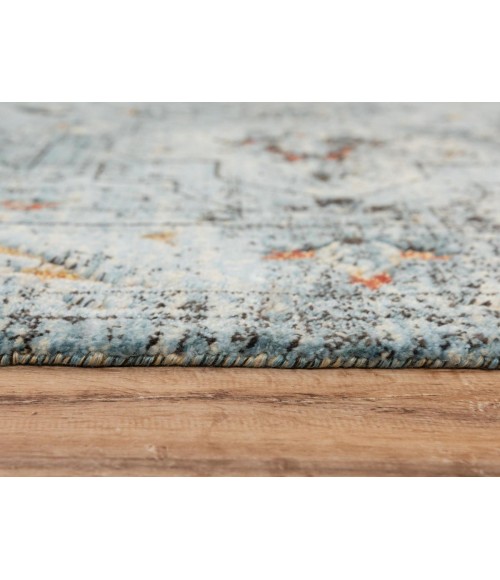 Rugs Town Alure Blue Rug 009110 5 ft. X 8 ft. Rectangle - Rugs Town Rugs Town Alure Blue 009110 5 ft. X 8 ft. Rectangle Rug