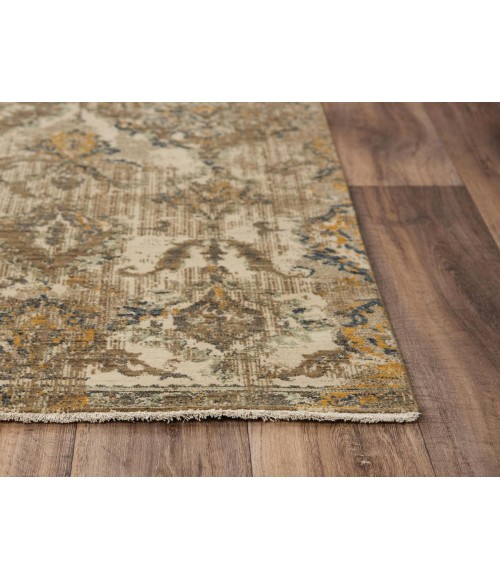 Rugs Town Intrepid Beige/ Brown 010101 5 ft. X 8 ft. Rectangle Rug