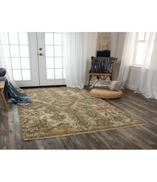 Rugs Town Intrepid Beige/ Brown 010101 5 ft. X 8 ft. Rectangle Rug
