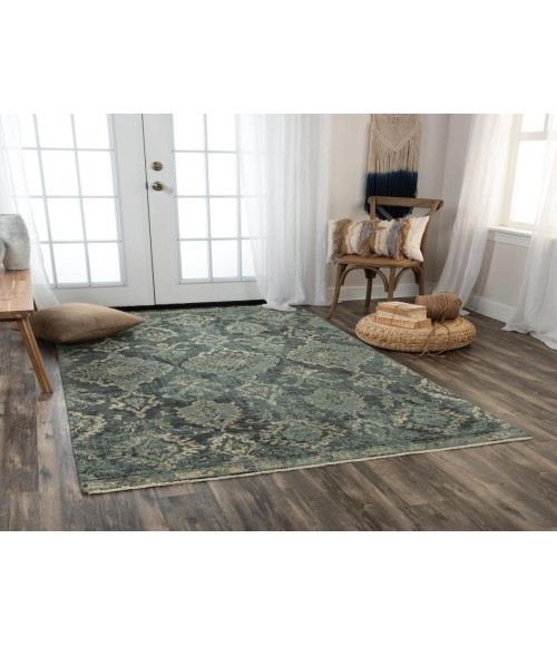 Rugs Town Intrepid Blue/ Beige 010102 9 ft. X 12 ft. Rectangle Rug