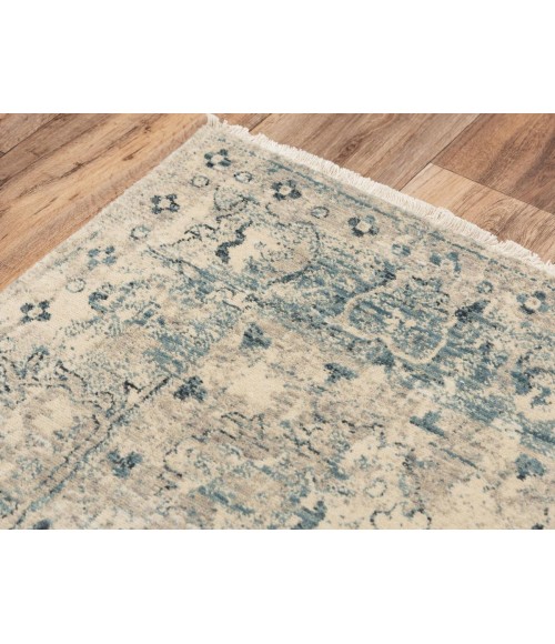 Rugs Town Intrepid Beige/ Blue 010106 9 ft. X 12 ft. Rectangle Rug