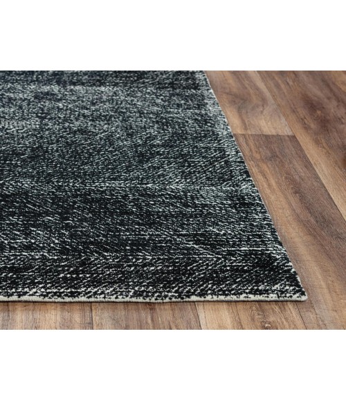 Rugs Town Trace Black Rug 014101 7 ft. 6 in. X 9 ft. 6 in. Rectangle - Rugs Town Rugs Town Trace Black 014101 7 ft. 6 in. X 9 ft. 6 in. Rectangle Rug