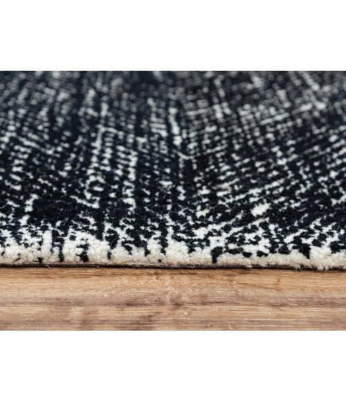 Rugs Town Trace Black Rug 014101 7 ft. 6 in. X 9 ft. 6 in. Rectangle - Rugs Town Rugs Town Trace Black 014101 7 ft. 6 in. X 9 ft. 6 in. Rectangle Rug
